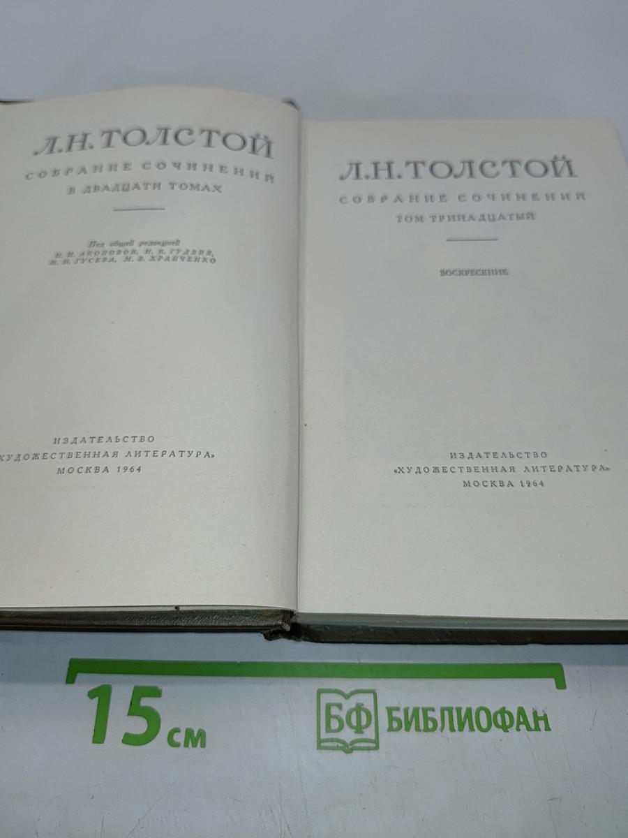 Собрание сочинений в двадцати томах. Том тринадцатый. Воскресение