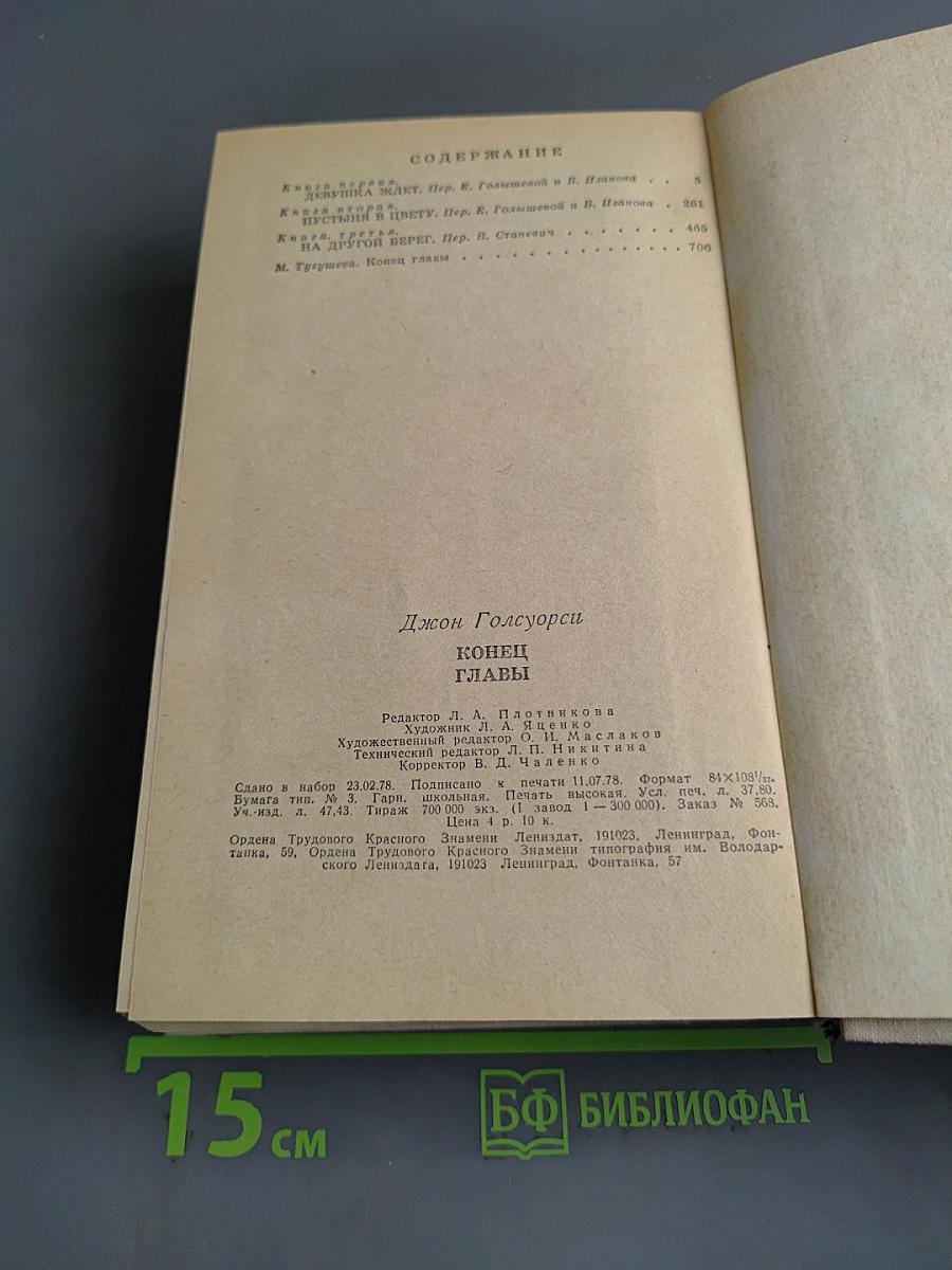 Конец главы