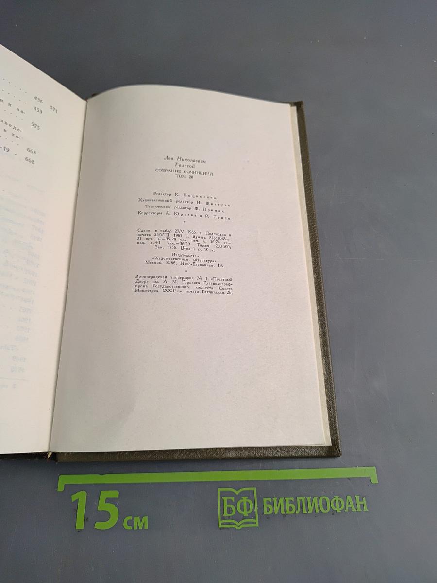 Л.Н. Толстой. Собрание сочинений. Том двадцатый. Дневники 1895-1910 гг.