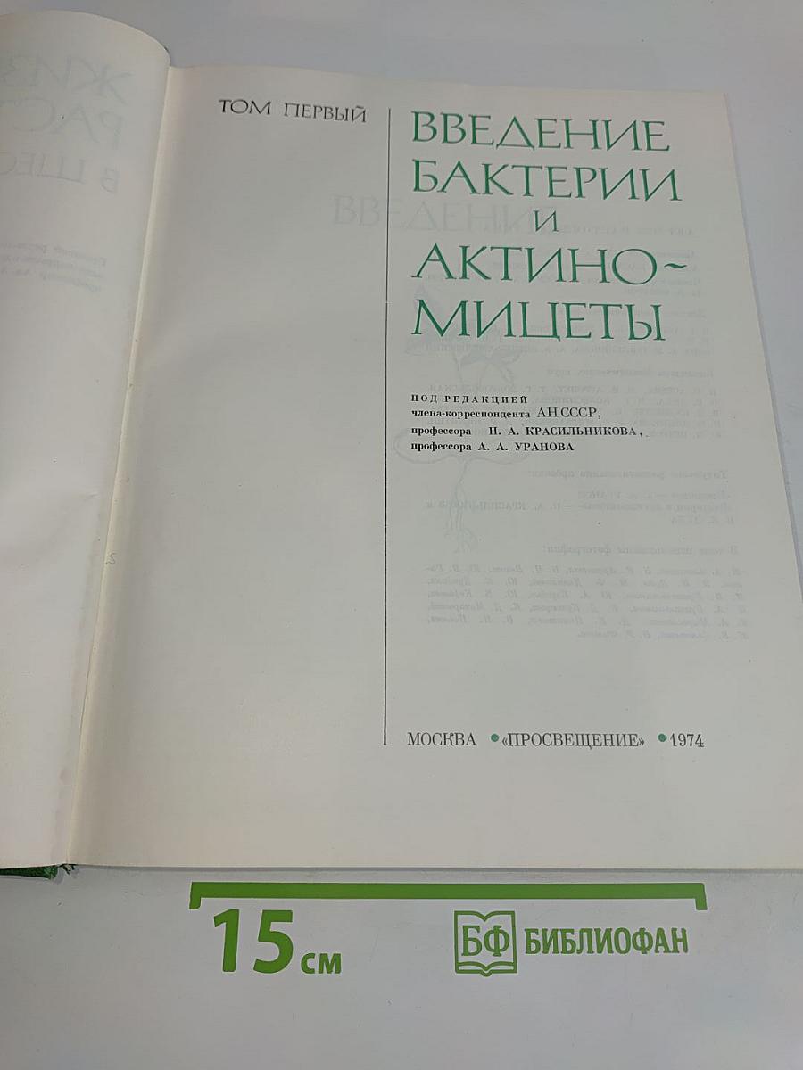 Введение в бактерии и актиномицеты