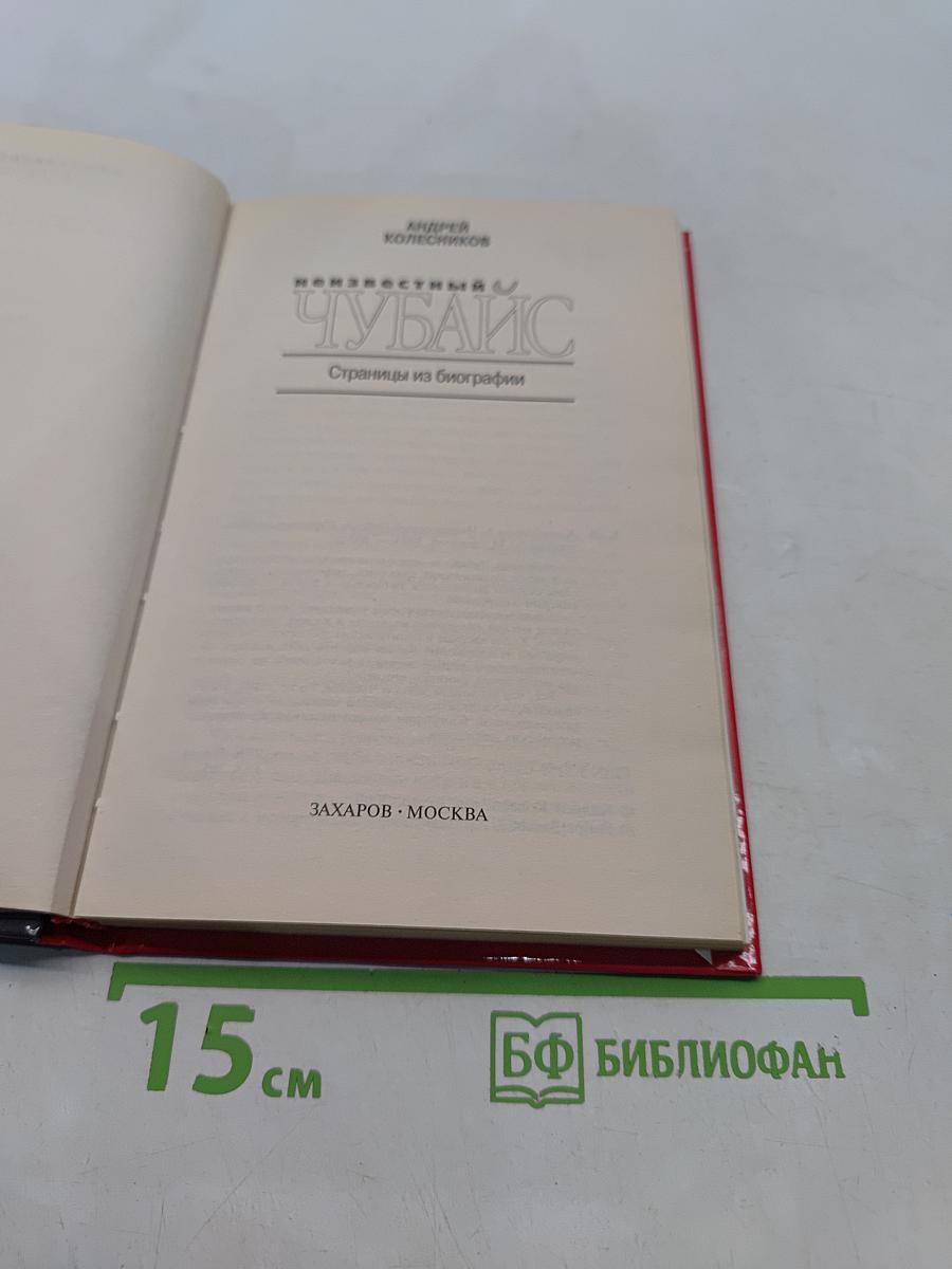 Неизвестный Чубайс. Страницы из биографии