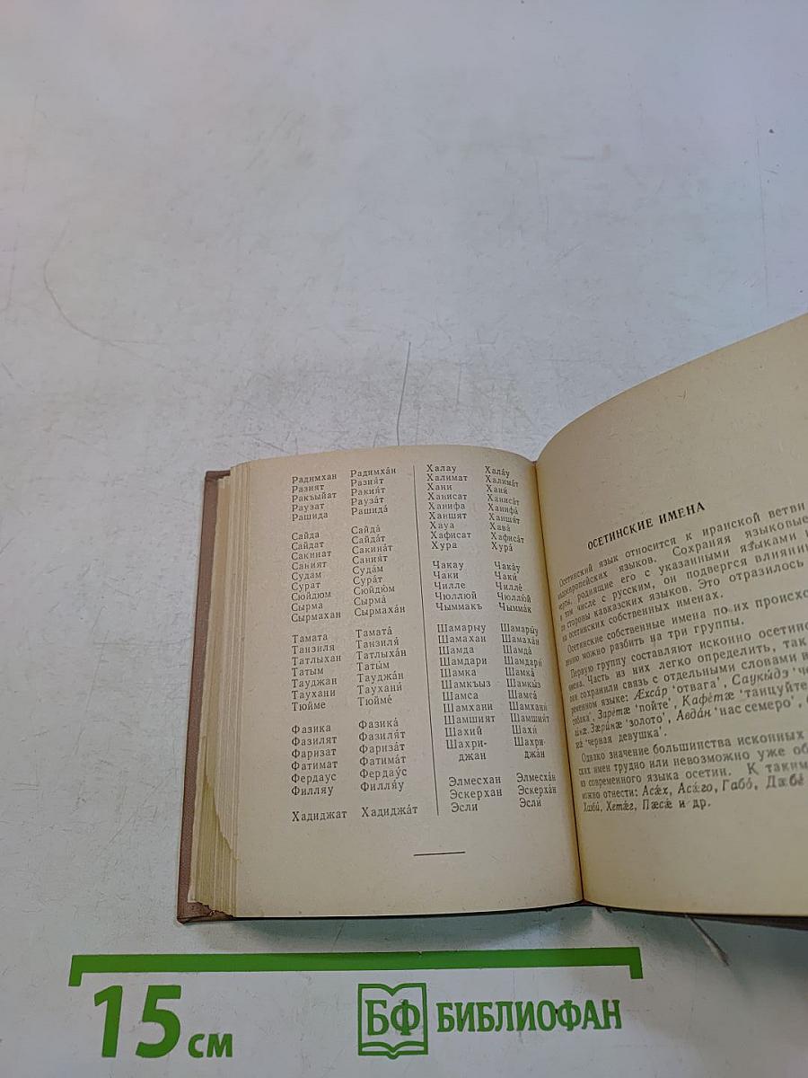 Справочник личных имен народов РСФСР