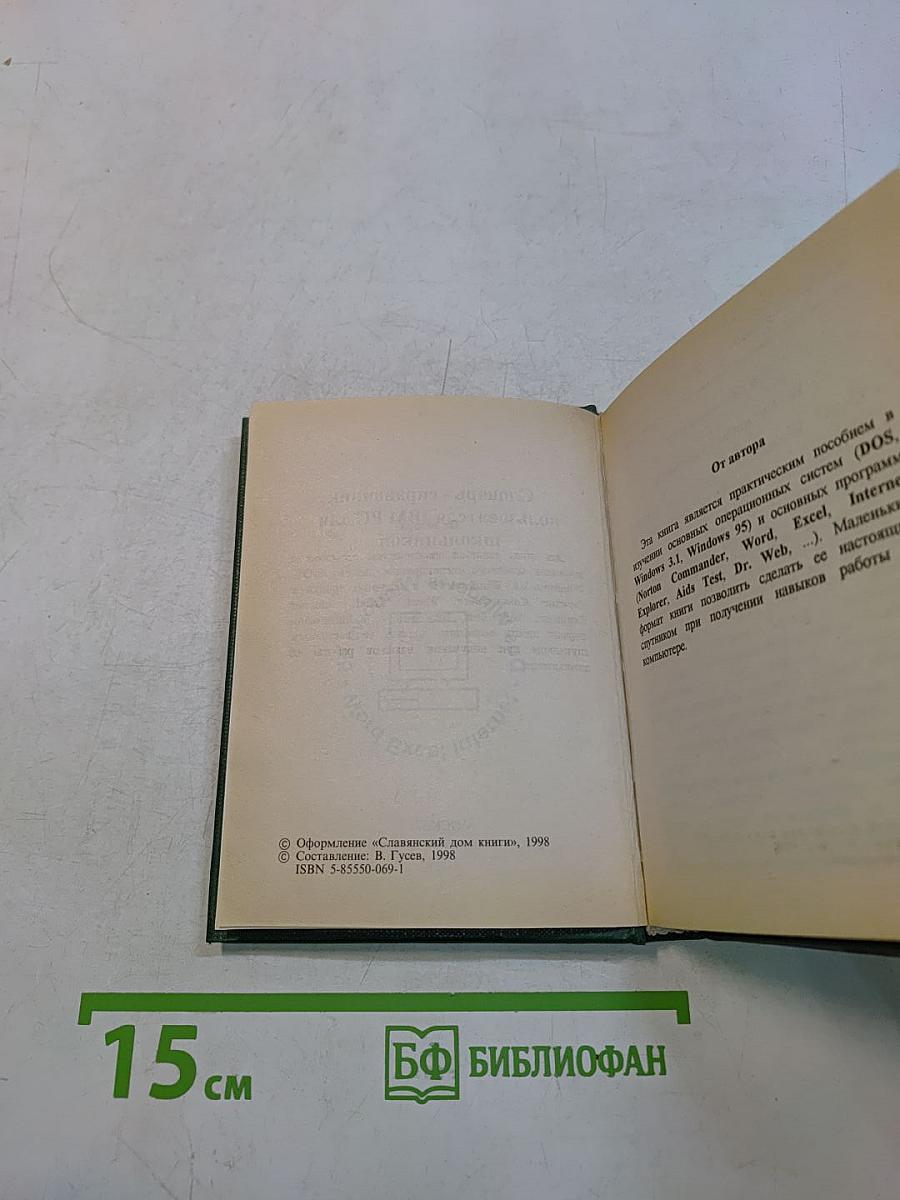 Словарь-справочник пользователя IBM PC для школьников