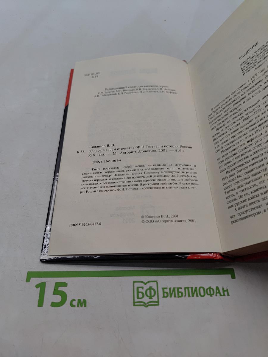 Пророк в своем отечестве. Федор Тютчев. Россия. век XIX