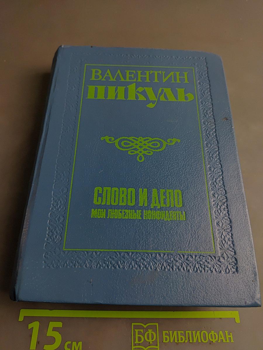 Слово и дело. Мои любезные конфиденты. Книга вторая