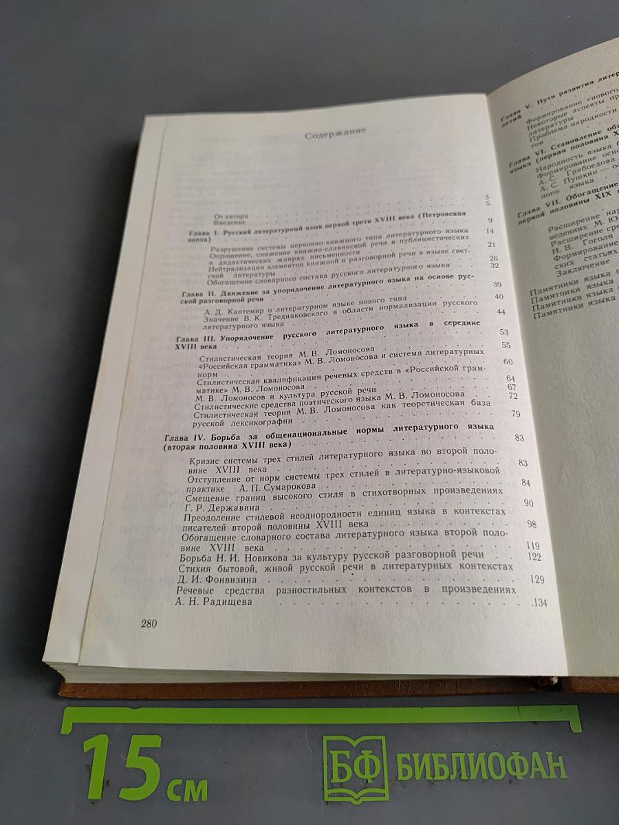 Литературный язык допушкинской России