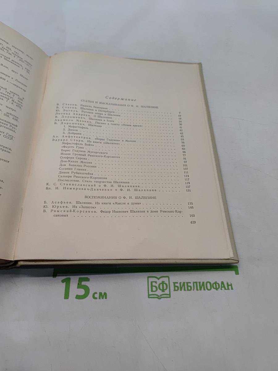 Шаляпин. Статьи, высказывания, воспоминания о Ф. И. Шаляпине