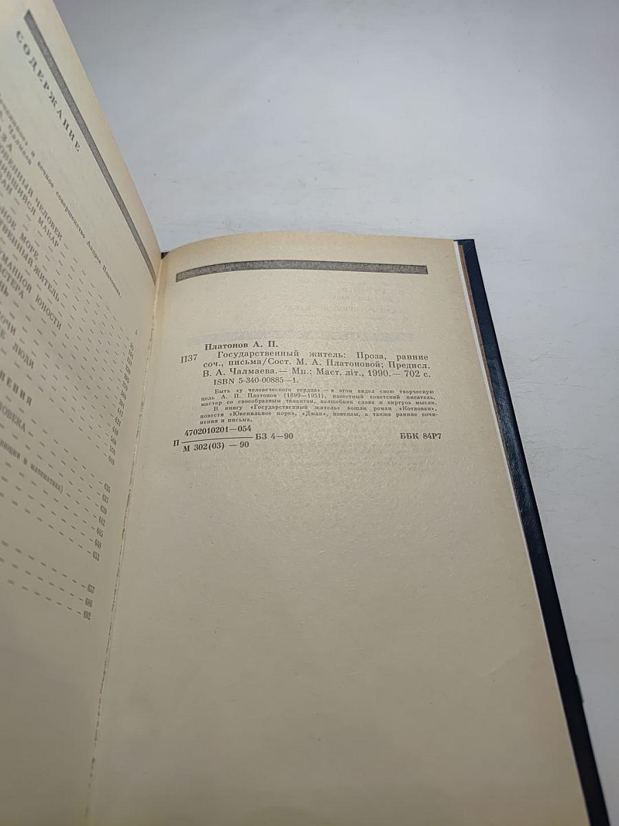 Андрей Платонов. Государственный житель. Проза. Ранние сочинения. Письма