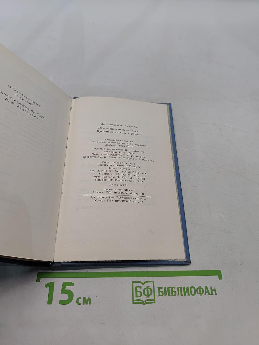 А. Гессен. "Пушкин среди книг и друзей"