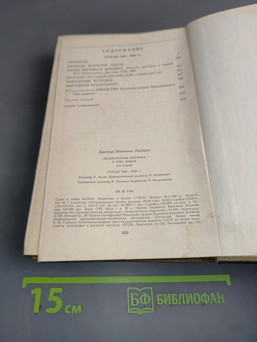 Литературная критика. Том второй. Статьи 1864-1865 гг.