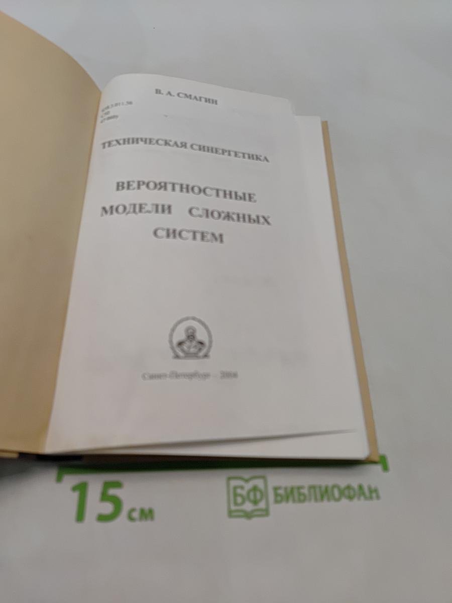 Техническая синергетика. Вероятностные модели сложных систем