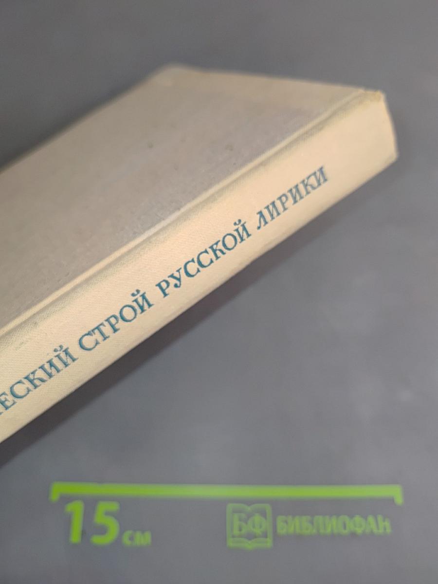 Поэтический строй русской лирики