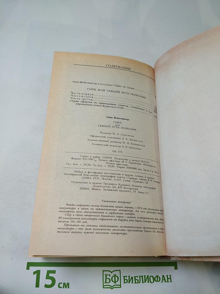 Гойя, или Тяжкий путь познания