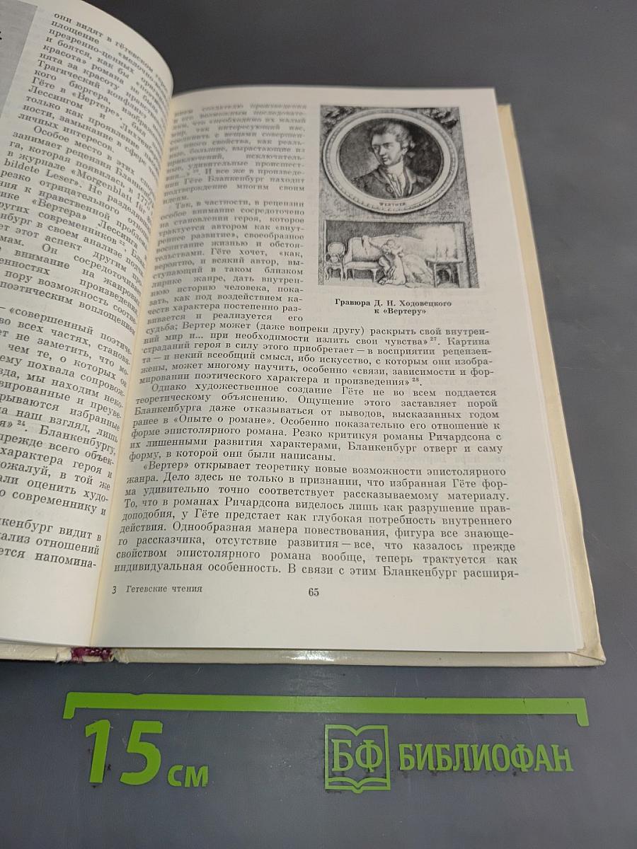 Гётевские чтения 1984