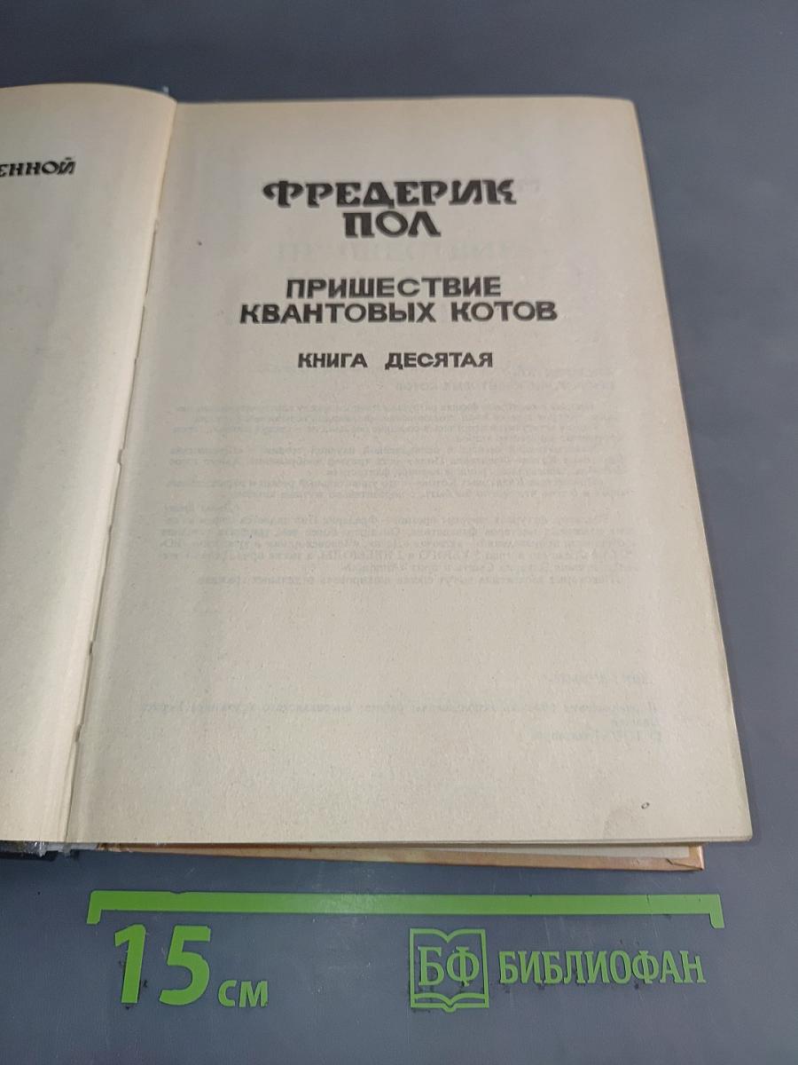 Пришествие квантовых котов. Книга десятая