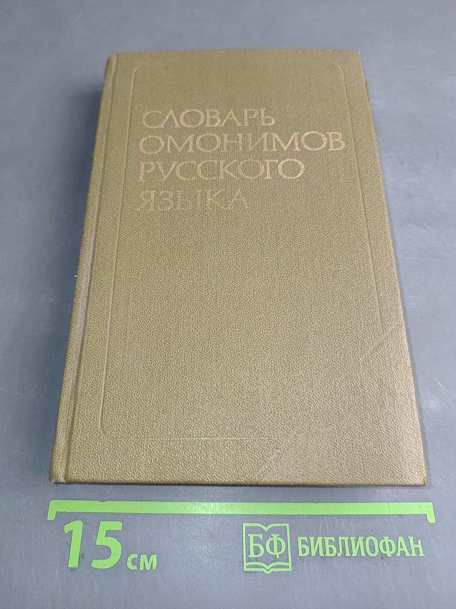 Словарь омонимов русского языка