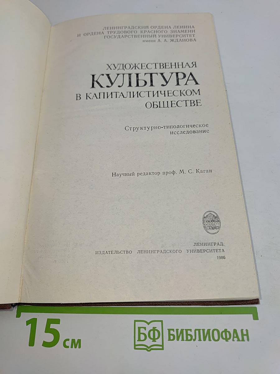 Художественная культура в капиталистическом обществе