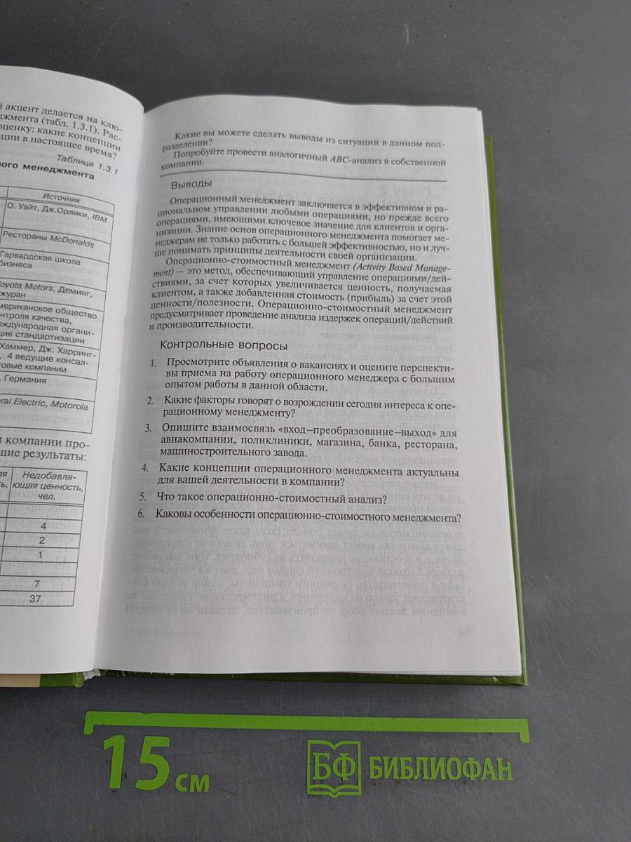 Операционный менеджмент