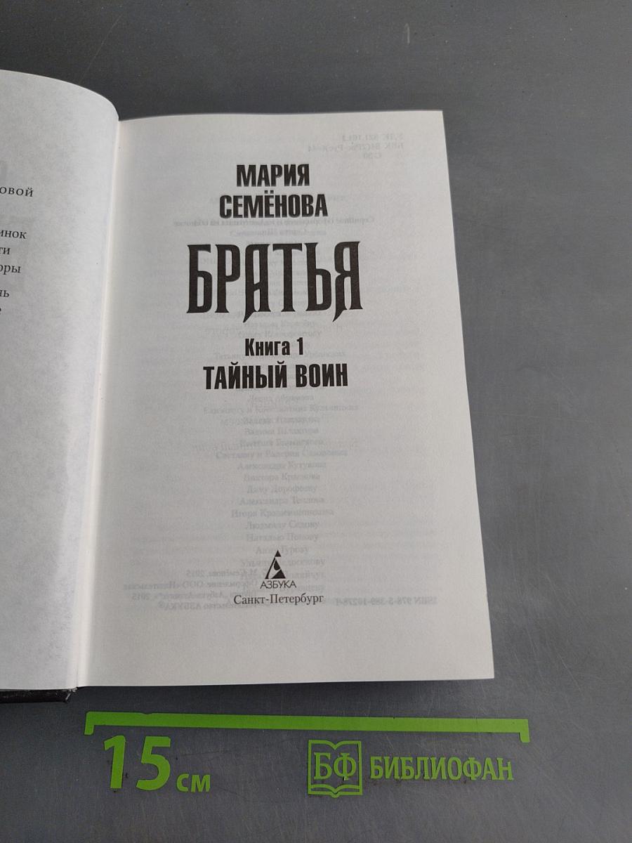 Братья. Книга 1. Тайный воин