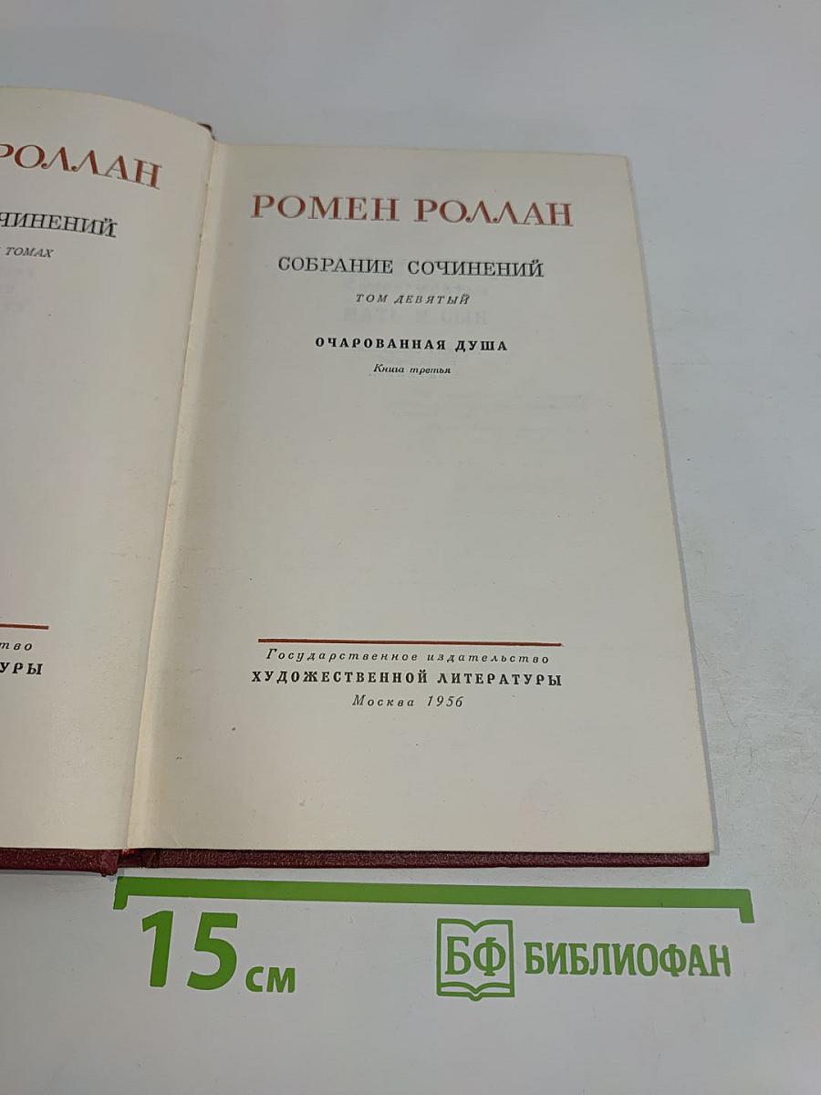 Собрание сочинений. Том девятый. Очарованная душа. Книга третья