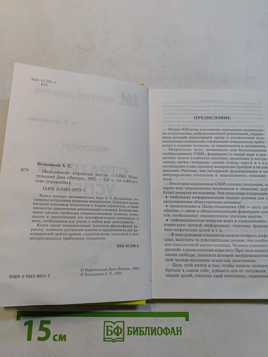 Менеджмент. Стратегия успеха