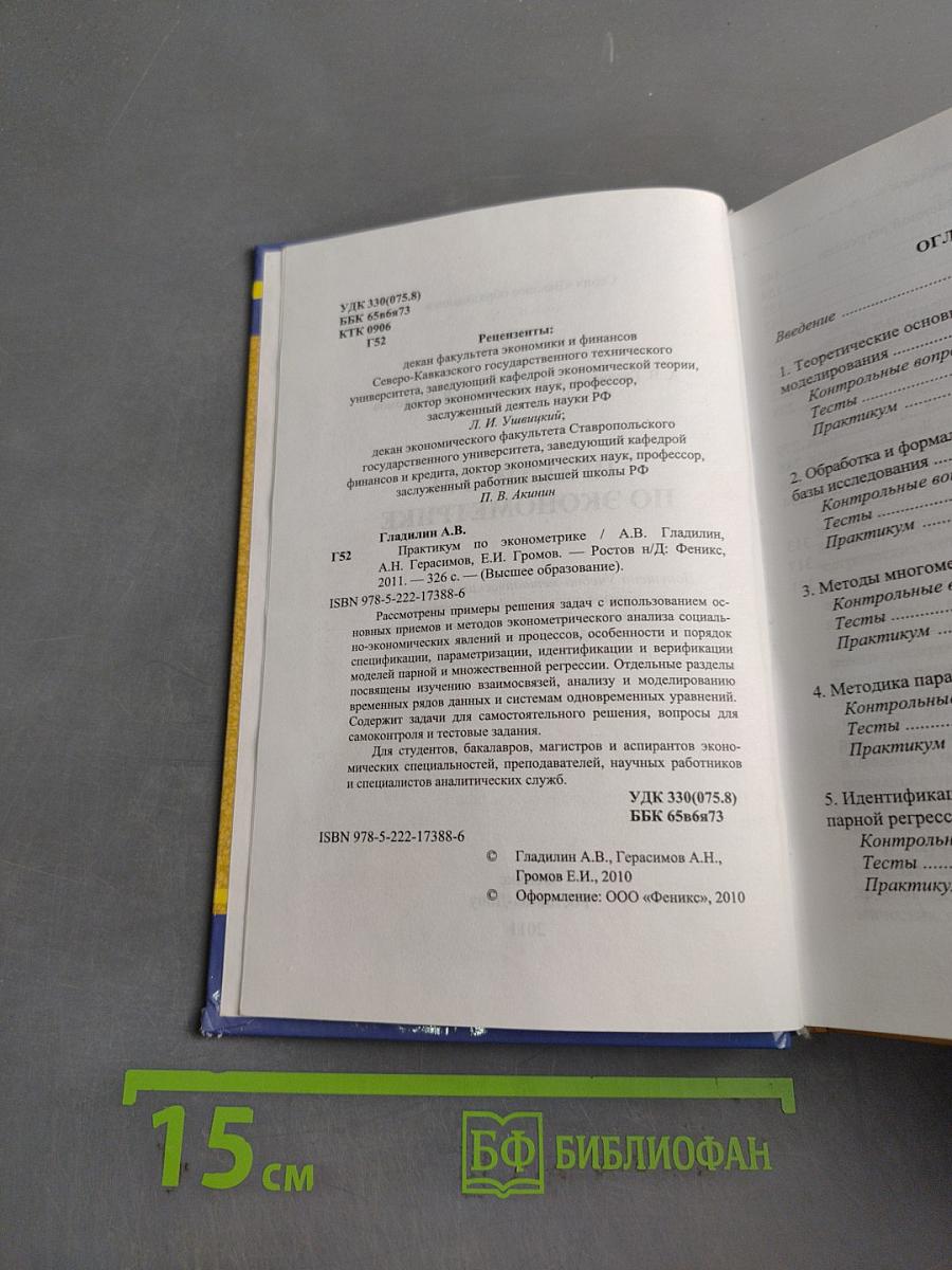 Практикум по эконометрике