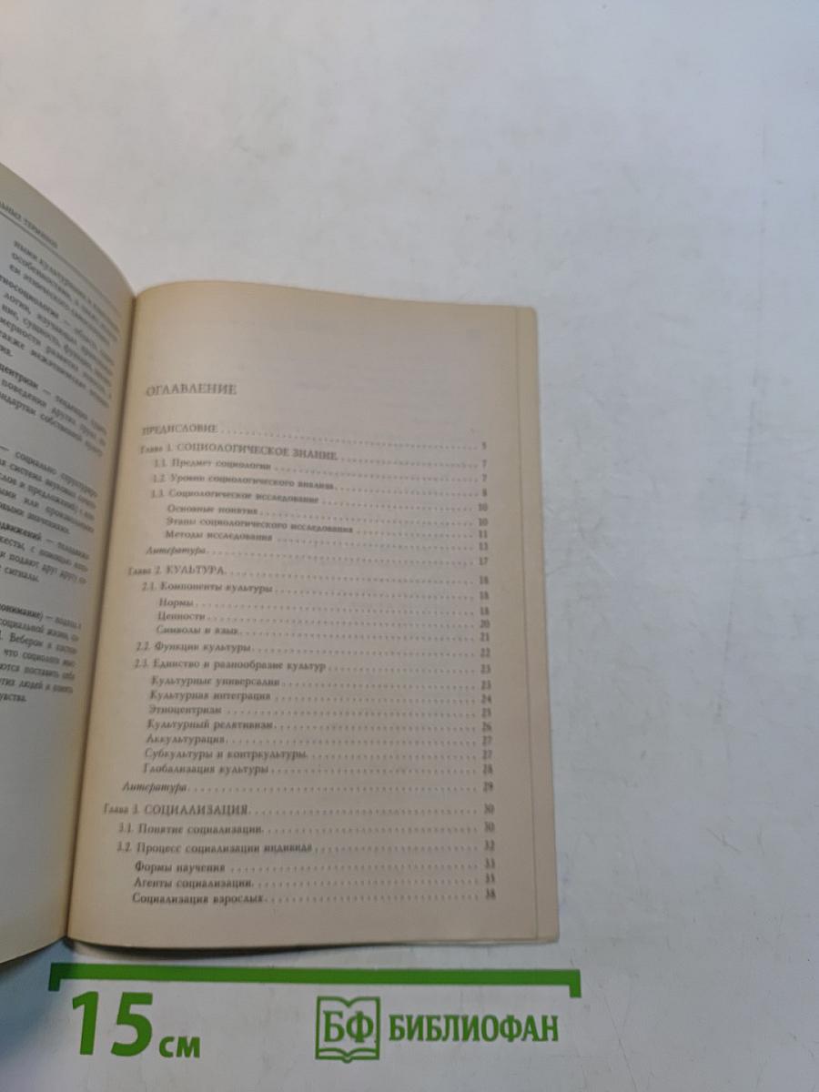 Социология. Элементарный курс