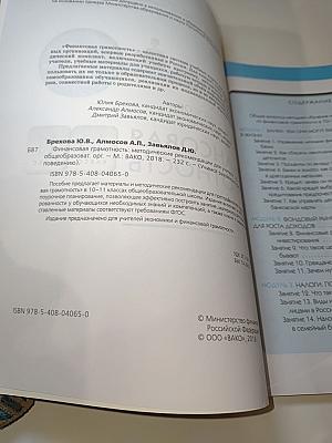 Финансовая грамотность. Методические рекомендации для учителя. 10-11 классы