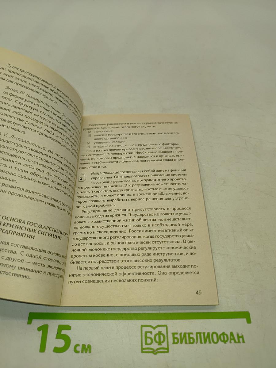 Краткий курс по антикризисному управлению