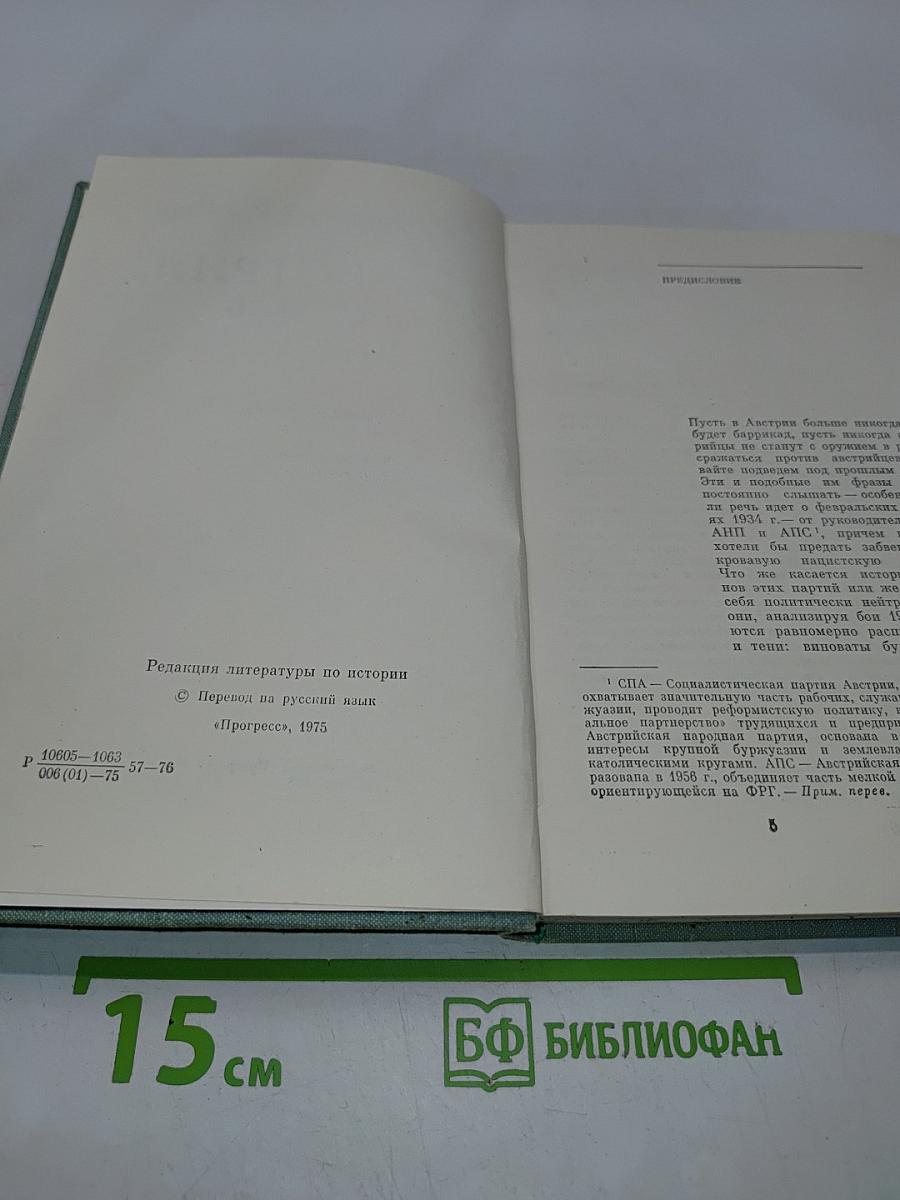 Австрия, февраль 1934