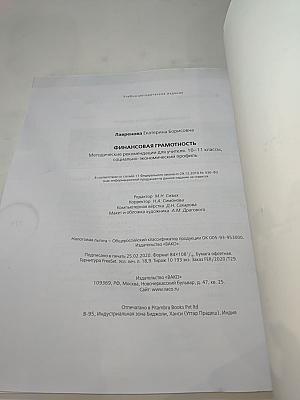 Финансовая грамотность. Методические рекомендации для учителя. 10-11 классы