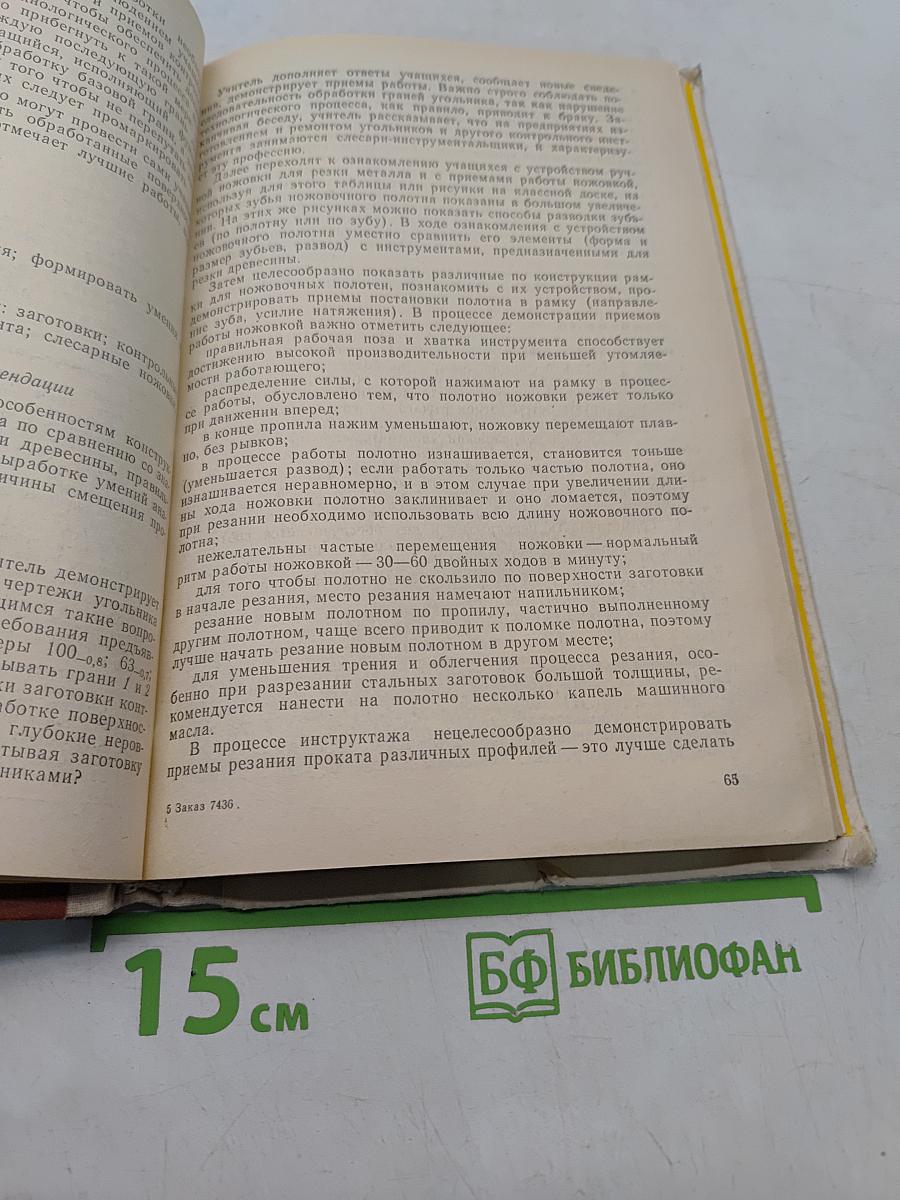 Занятия по трудовому обучению. 6-7. Обработка древесины, металла, электротехнические и другие работы