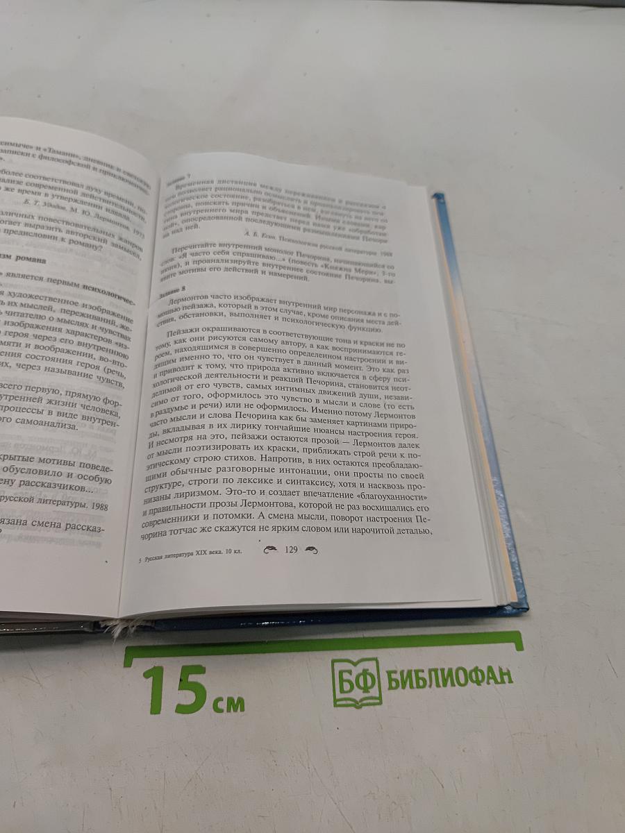 Русская литература XIX века. 10 класс. Учебник-практикум