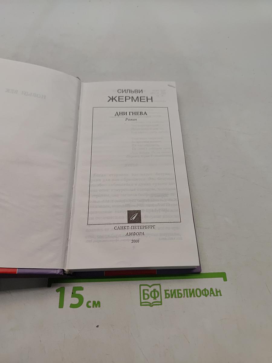 Сильви Жермен. Дни гнева