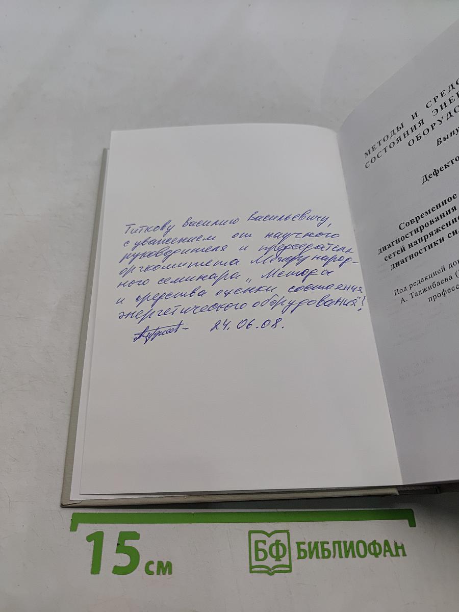 Методы и средства оценки состояния энергетического оборудования. Выпуск 31
