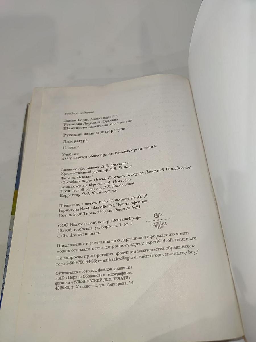Литература 11 класс