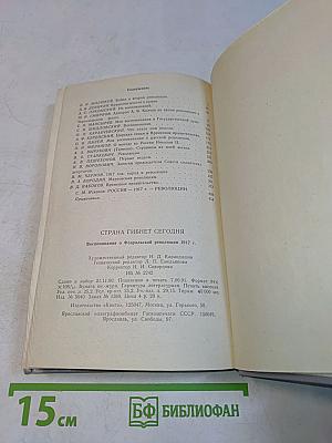 Страна гибнет сегодня. Воспоминания о Февральской революции 1917 года