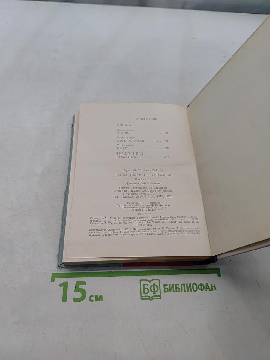 Школа. Тимур и его команда