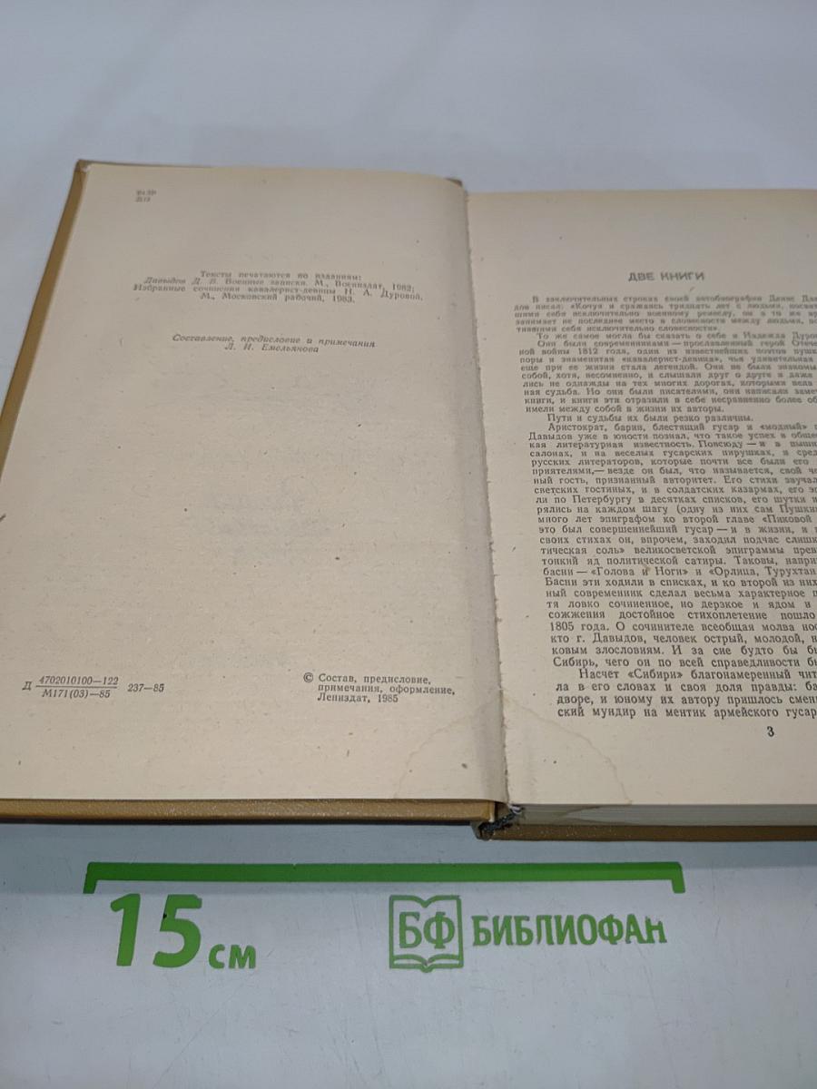 Дневник партизанских действий 1812 г. Записки кавалерист-девицы
