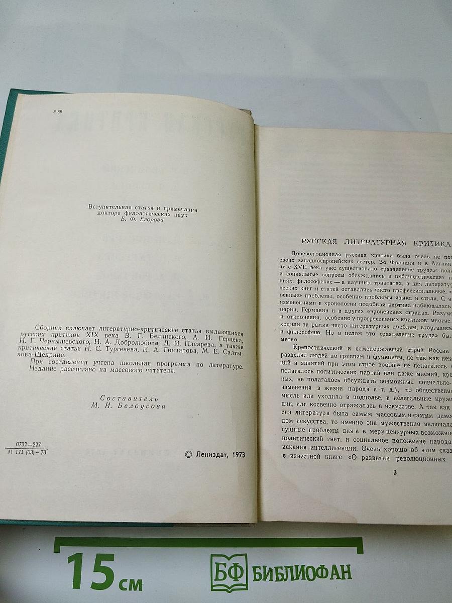 Русская критика
