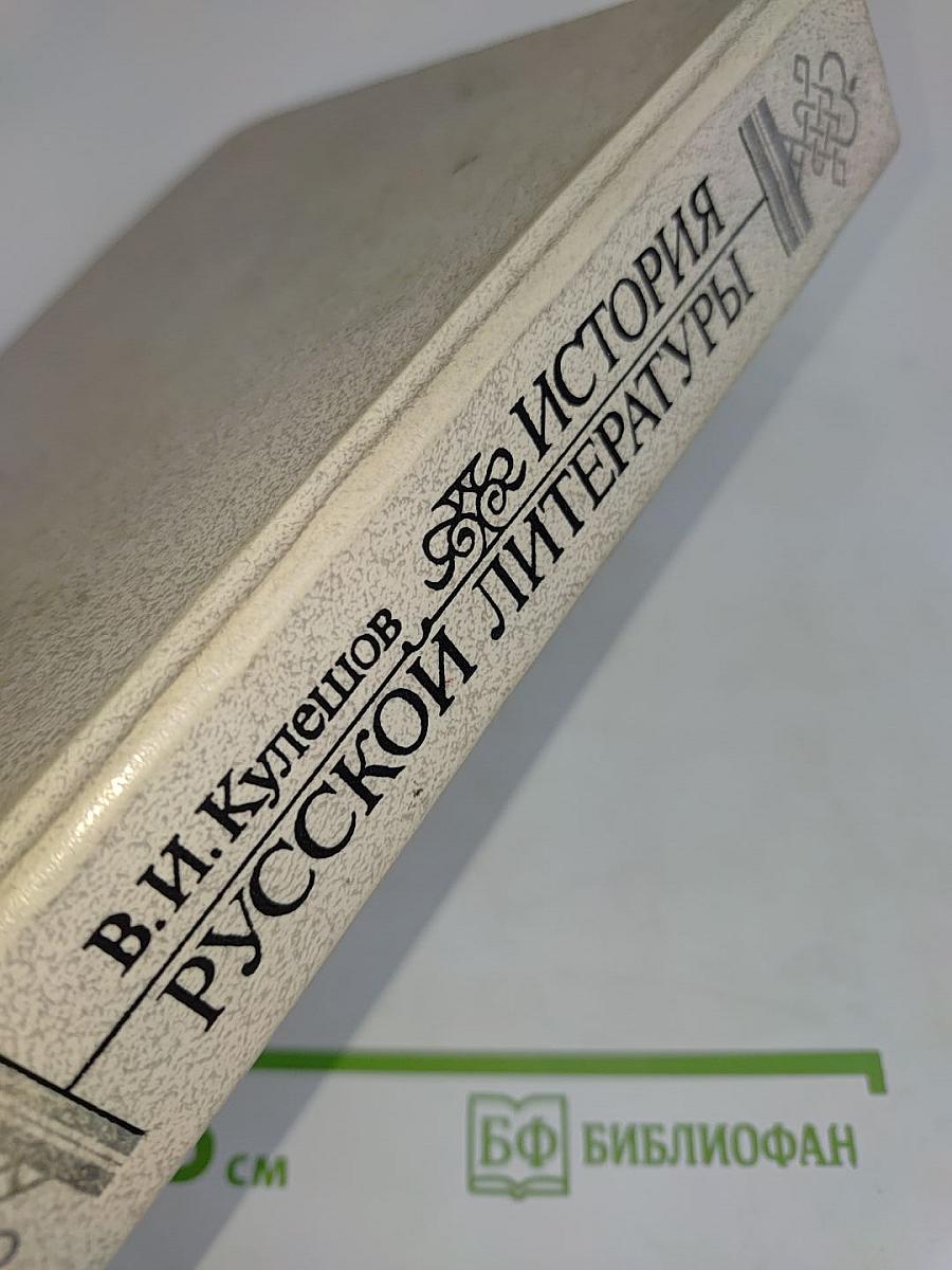 История русской литературы Х-ХХ века