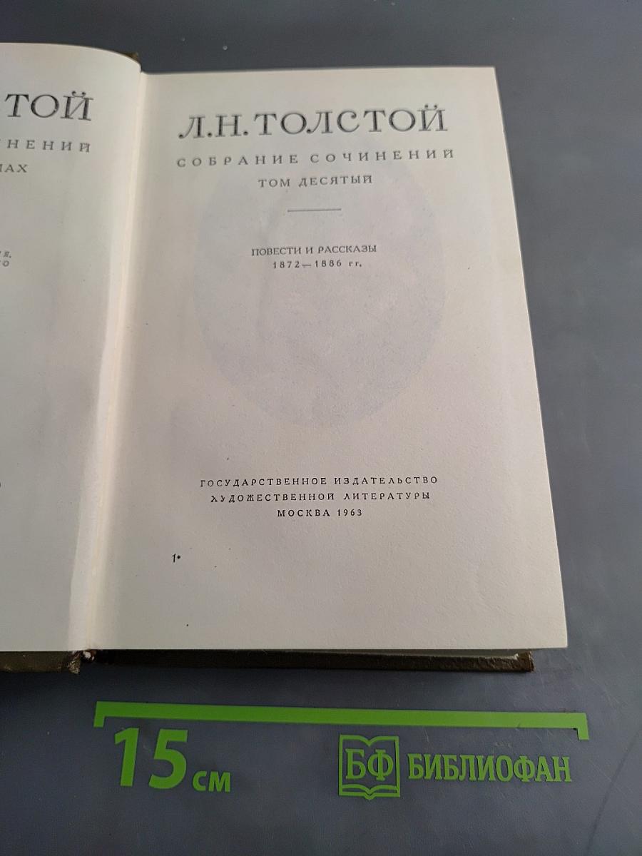Собрание сочинений. Том десятый. Повести и рассказы 1872-1886 гг.