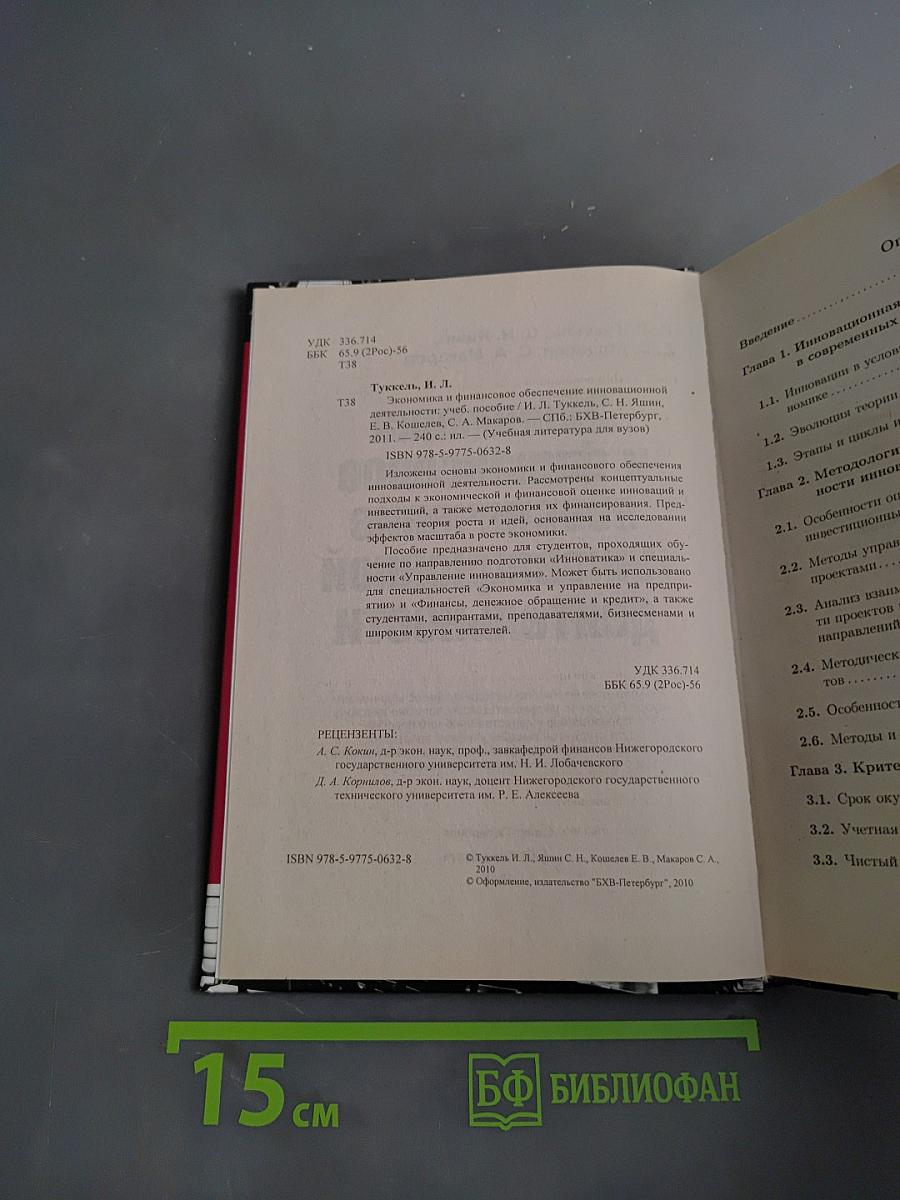 Экономика и финансовое обеспечение инновационной деятельности