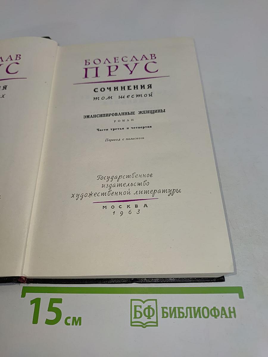 Сочинения. Том шестой. Эмансипированные женщины. Роман. Части третья и четвертая