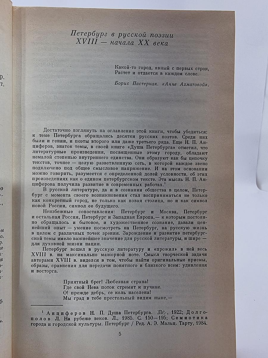 Петербург в русской поэзии