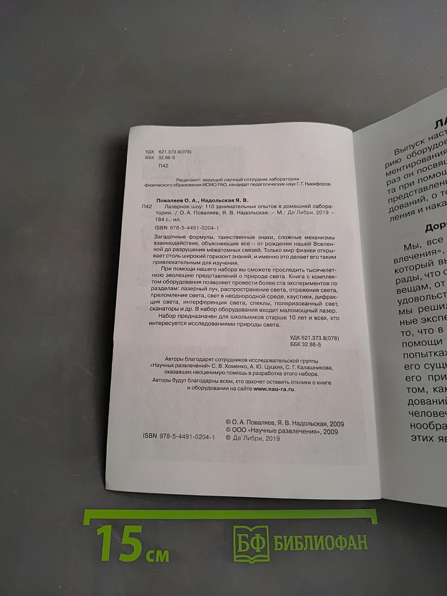 Лазерное шоу. 110 занимательных опытов в домашней лаборатории