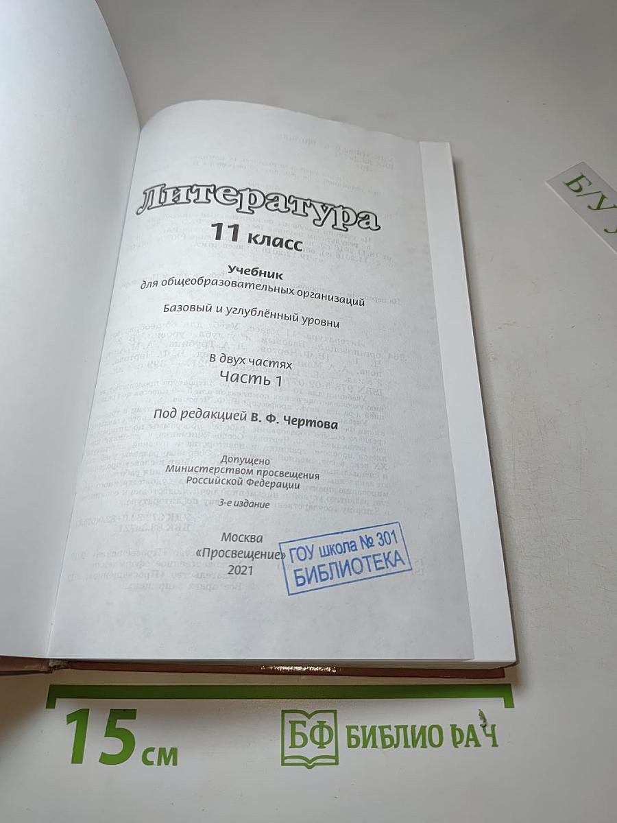 Литература 11 класс. Часть 1
