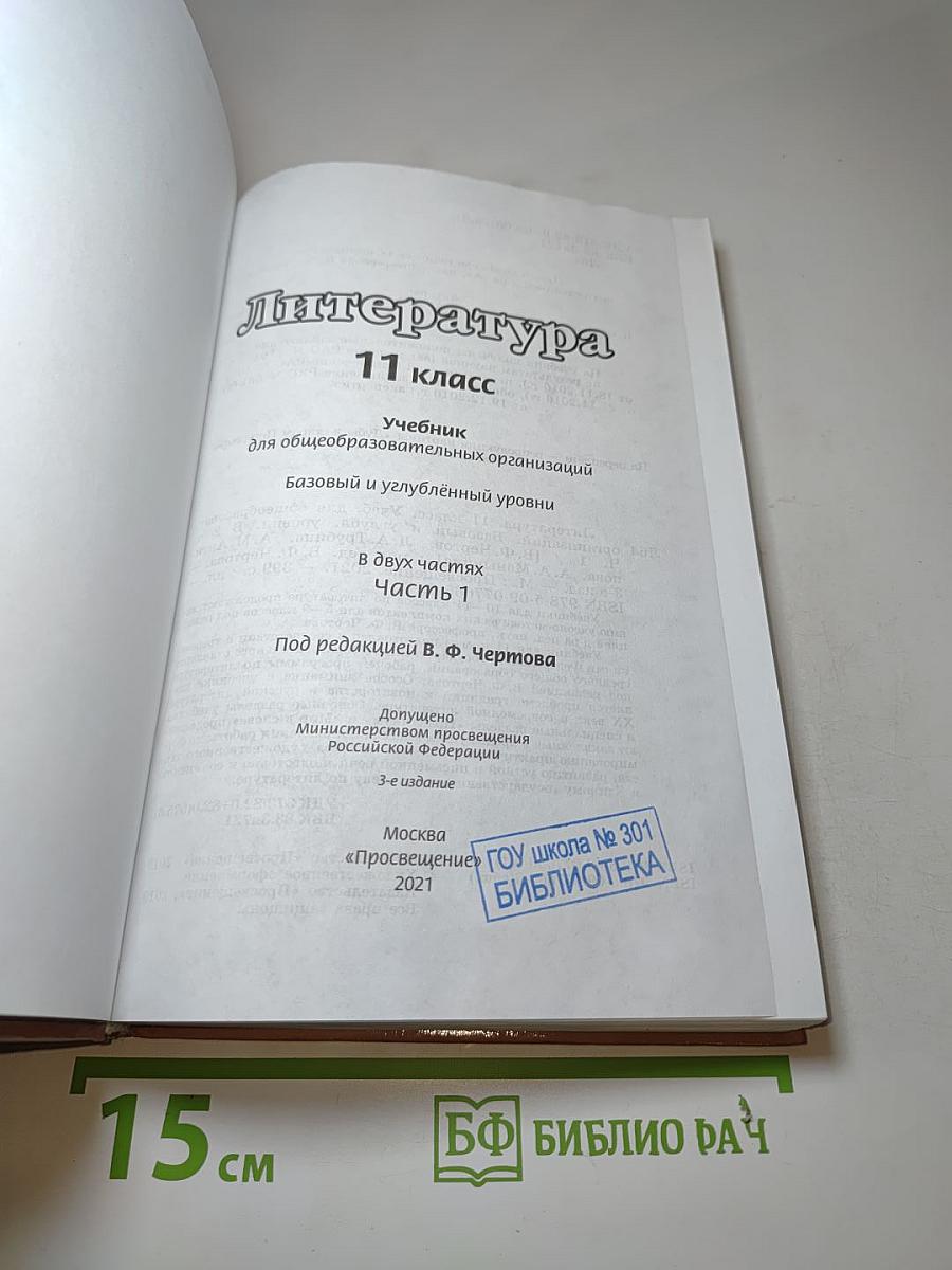 Литература 11 класс. Часть 1