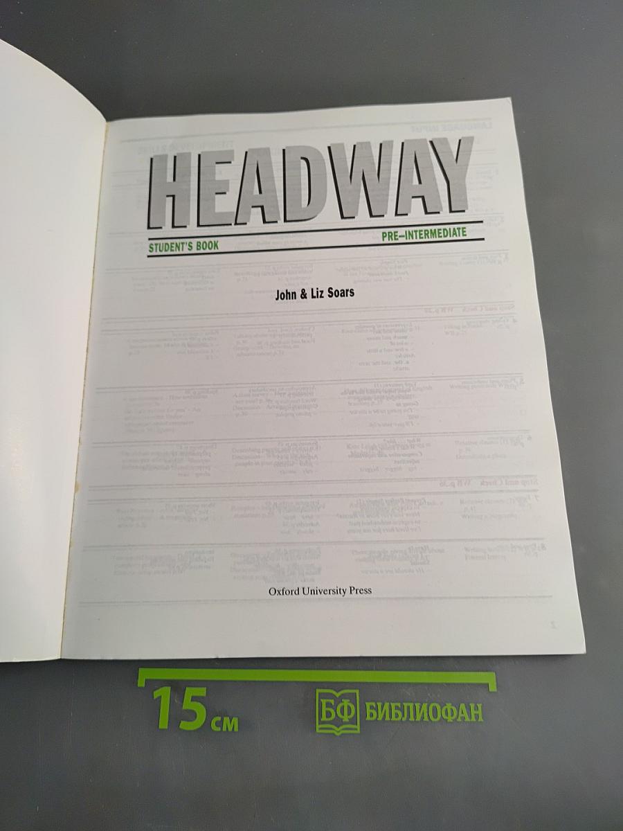 Headway Pre-Intermediate Student's Book