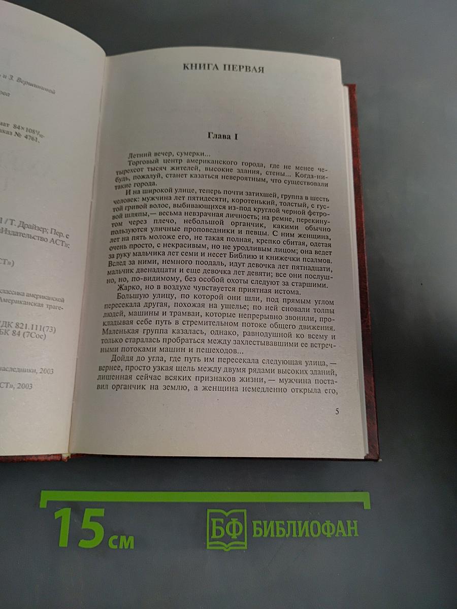 Американская трагедия. Книга 1